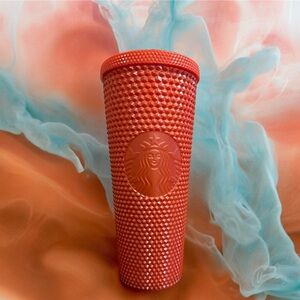 STARBUCKS Limited Edition Studded Tumbler Orange Pearl Halloween 2022 24 oz